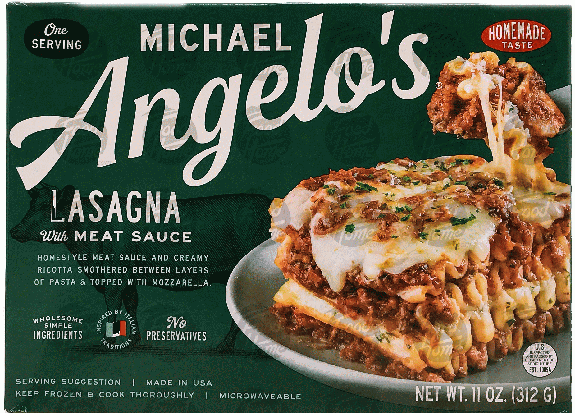 Michael Angelo's  lasagna w/meat sauce, 1 frozen box Full-Size Picture